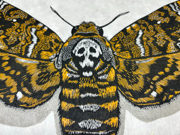 Death's Head Hawk Moth Linocut Print – HuPa Linocuts